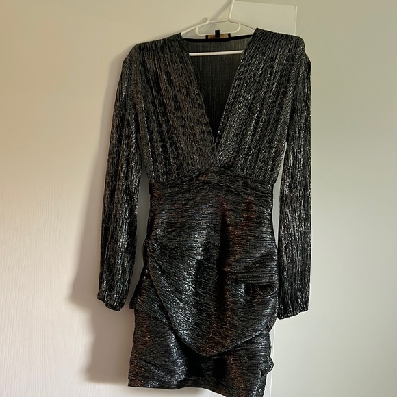 Maje Metallic mini dress - Picture 3 of 5